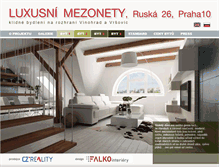 Tablet Screenshot of luxusni-mezonety.cz